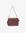 VASSEL FRINGE CLUTCH FAUX SUEDE BERRY - REMI/REID