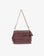 VASSEL FRINGE CLUTCH FAUX SUEDE BERRY - REMI/REID