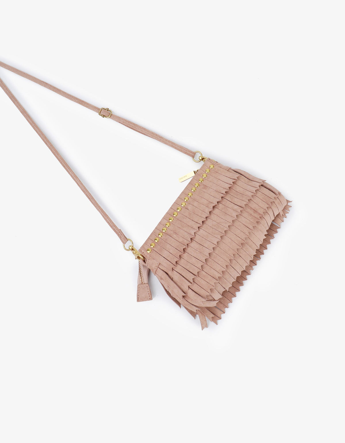 VASSEL FRINGE CLUTCH FAUX SUEDE FOUNDATION - REMI/REID