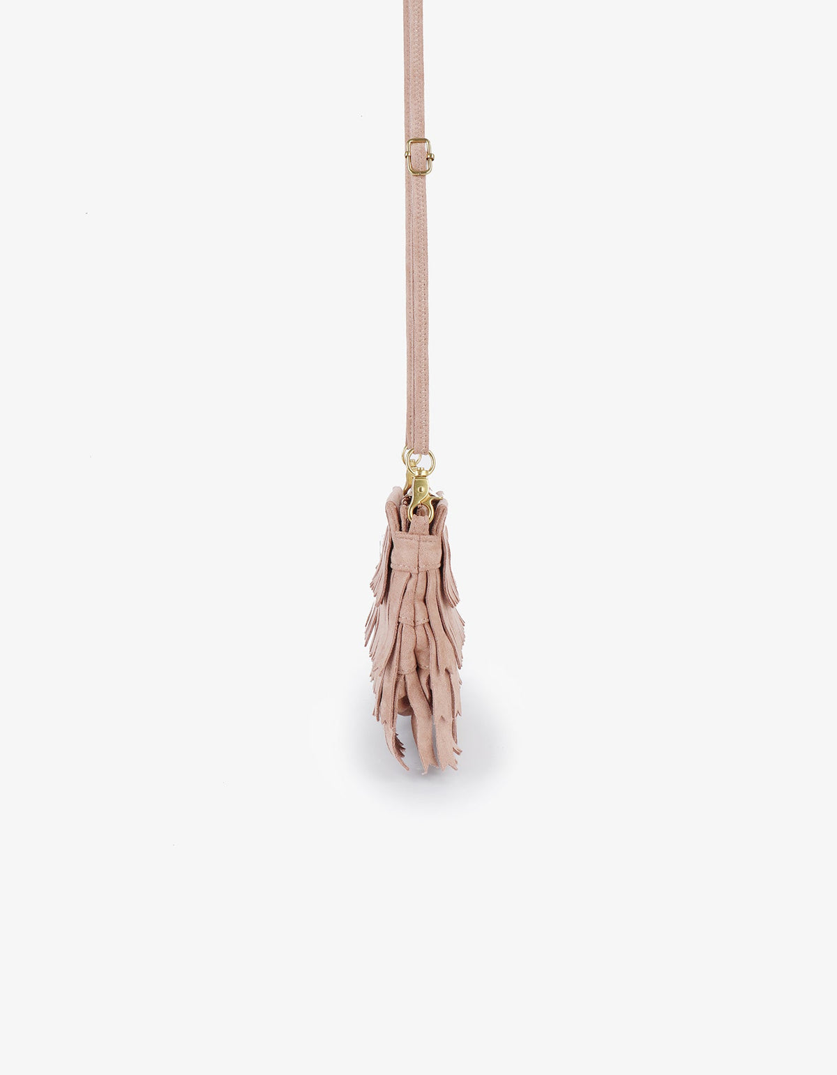 VASSEL FRINGE CLUTCH FAUX SUEDE FOUNDATION - REMI/REID