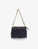 VASSEL FRINGE CLUTCH FAUX SUEDE NAVY - REMI/REID