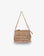 VASSEL FRINGE CLUTCH FAUX SUEDE TAN - REMI/REID