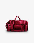 WELBY VELVET PUFFER OVERNIGHTER BERRY - REMI/REID