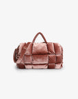 WELBY VELVET PUFFER OVERNIGHTER DARK ROSE - REMI/REID