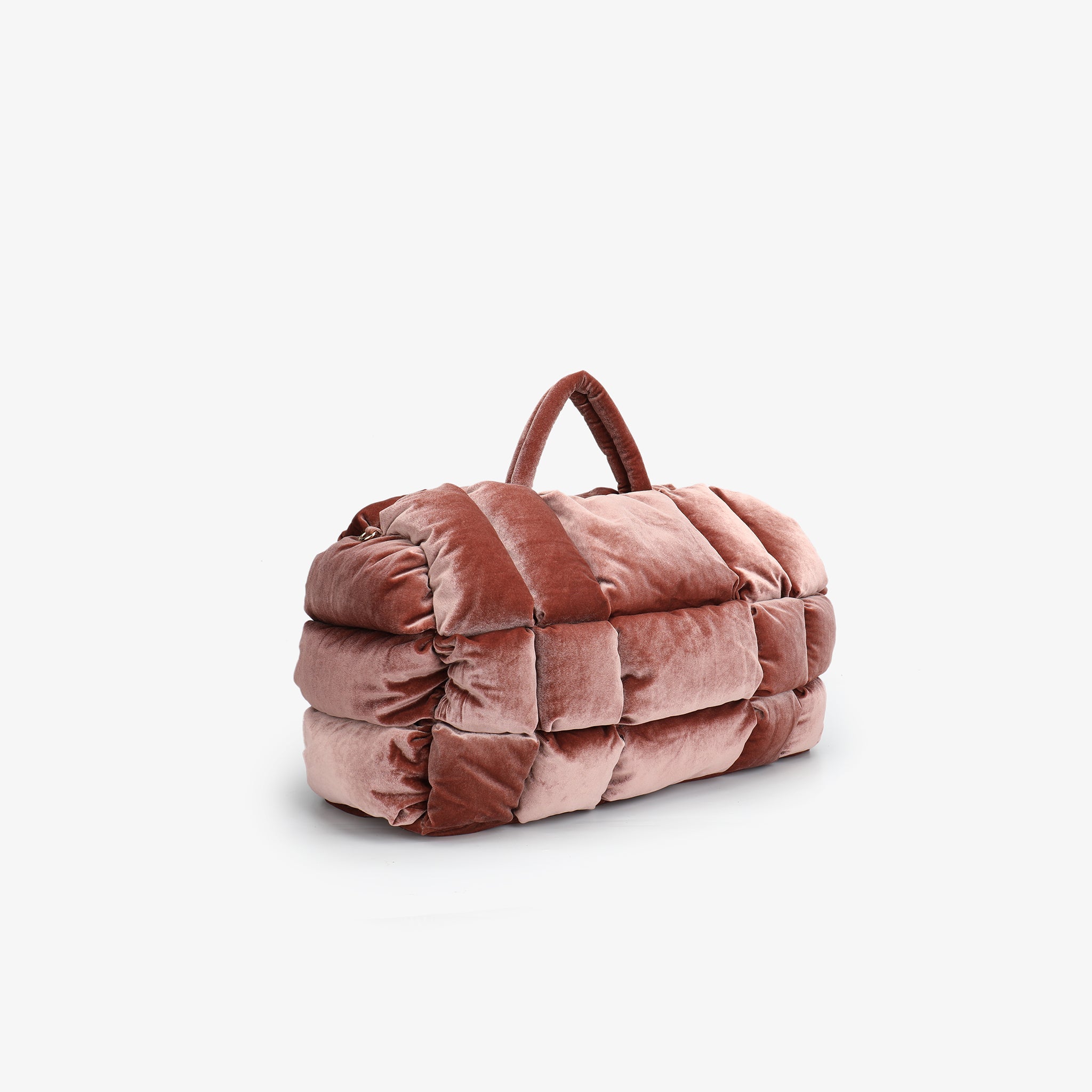 WELBY VELVET PUFFER OVERNIGHTER DARK ROSE - REMI/REID