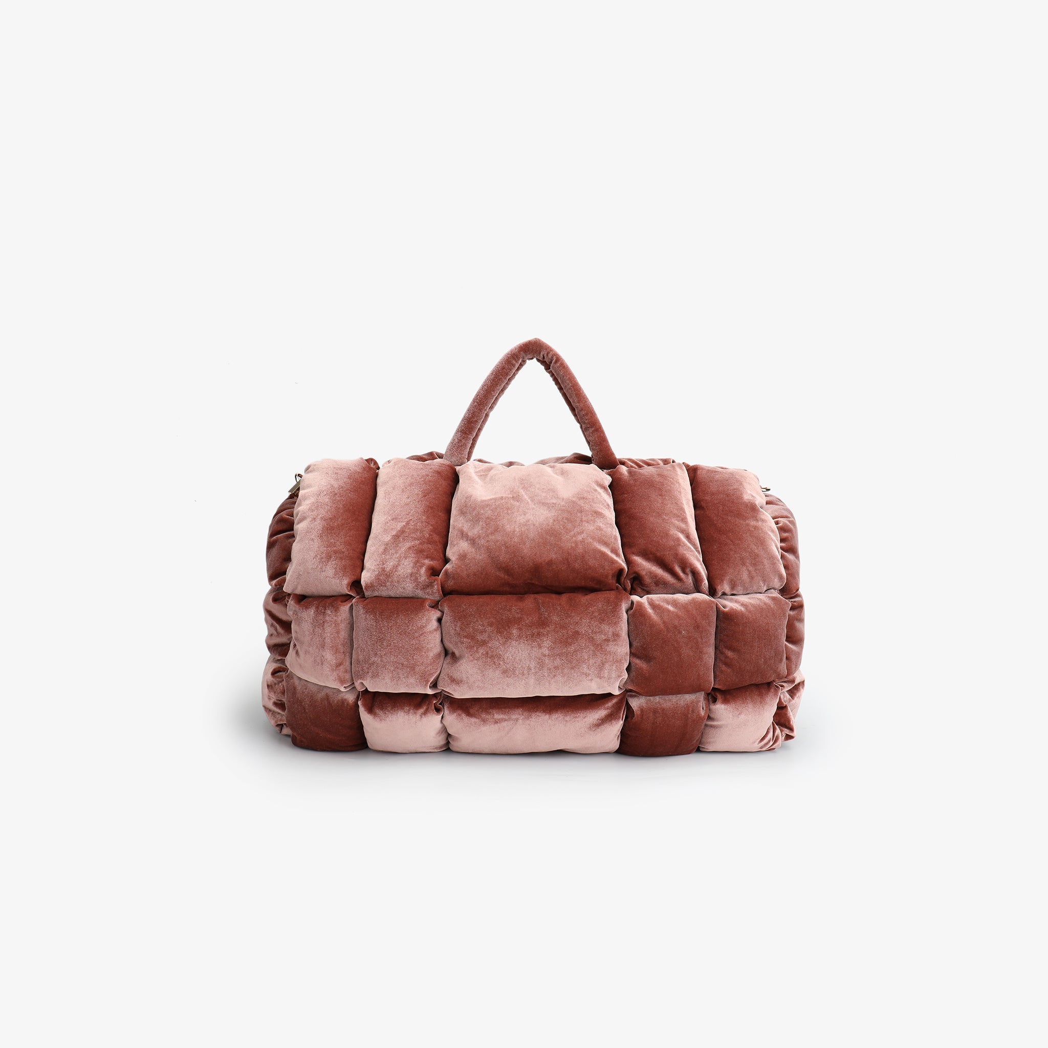 WELBY VELVET PUFFER OVERNIGHTER DARK ROSE - REMI/REID