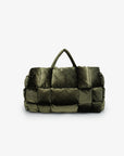 WELBY VELVET PUFFER OVERNIGHTER OLIVE - REMI/REID