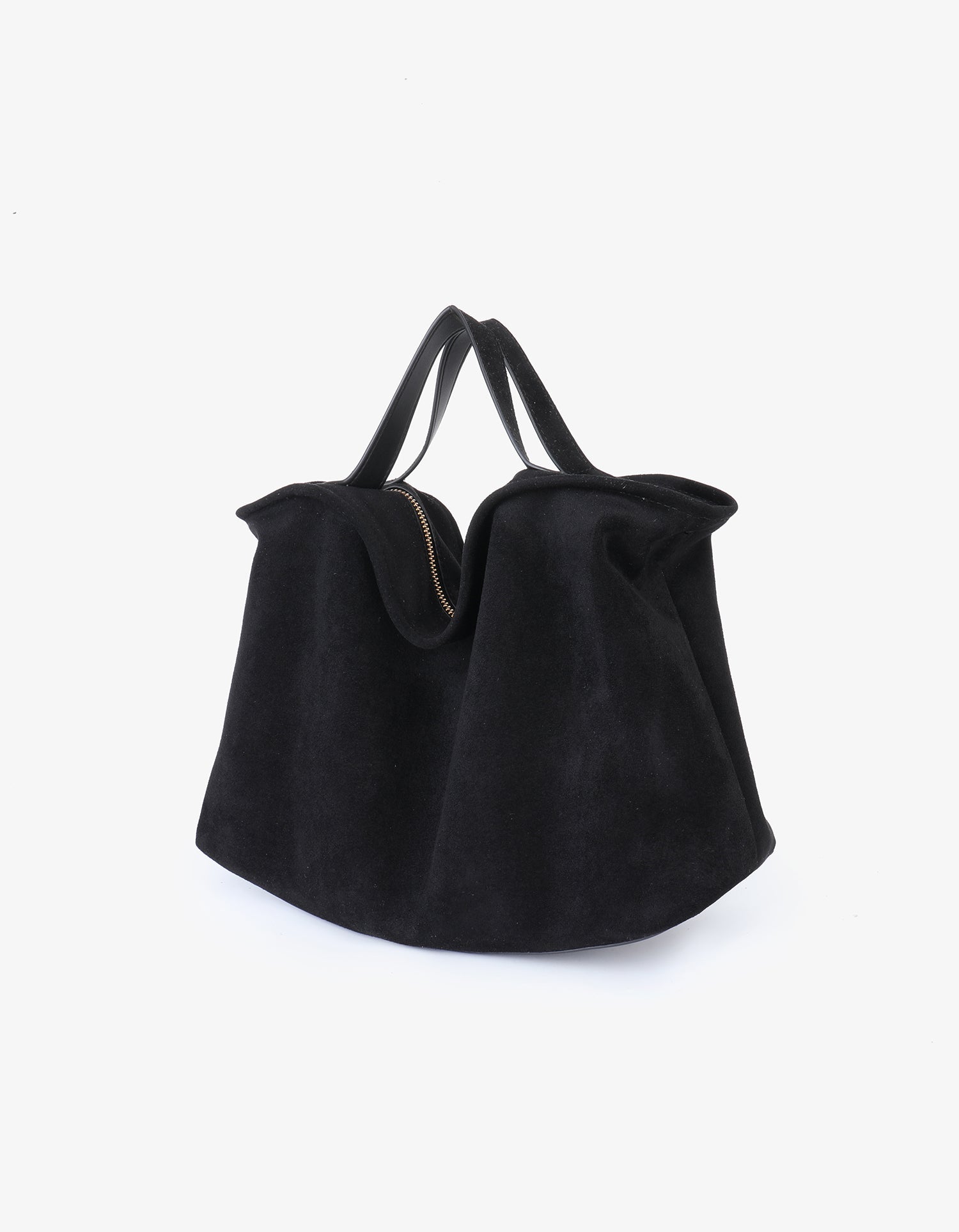 WITT SATCHEL FAUX SUEDE BLACK - REMI/REID