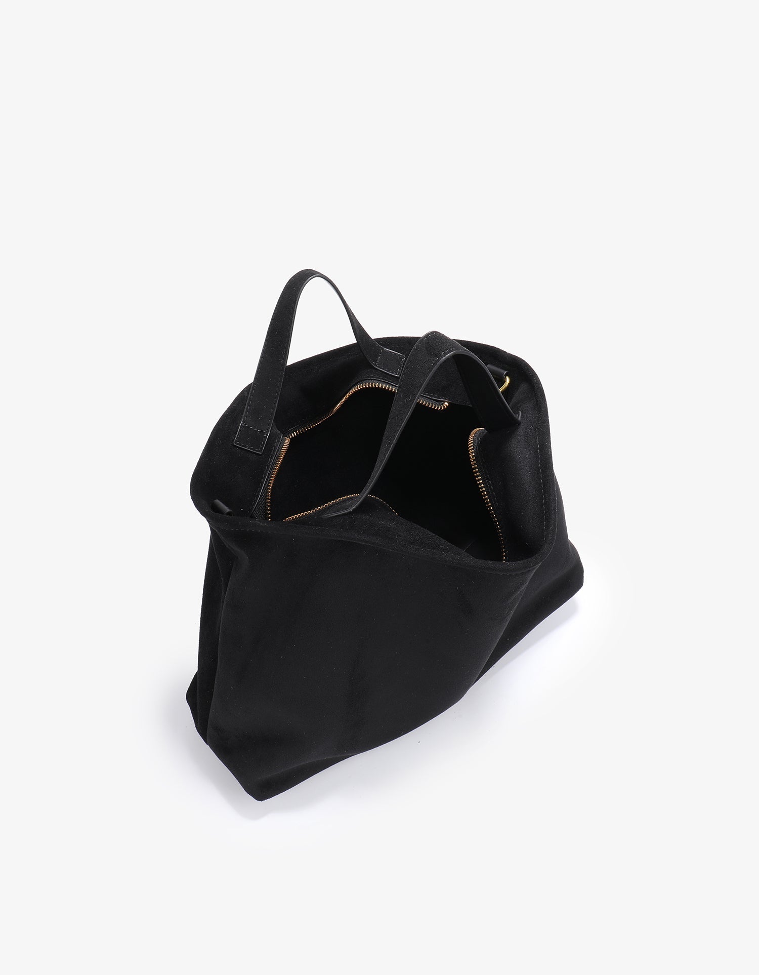 WITT SATCHEL FAUX SUEDE BLACK - REMI/REID