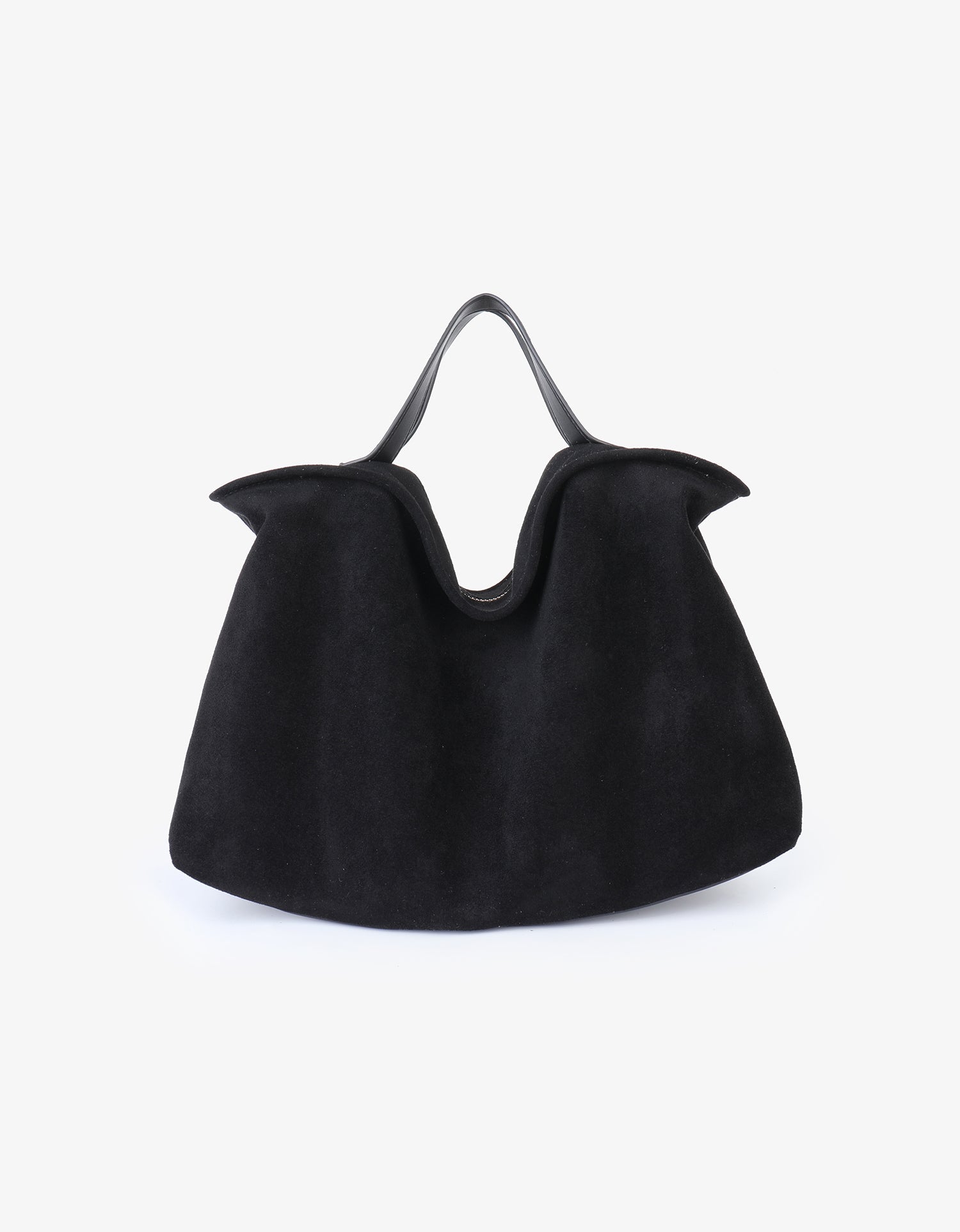 WITT SATCHEL FAUX SUEDE BLACK - REMI/REID