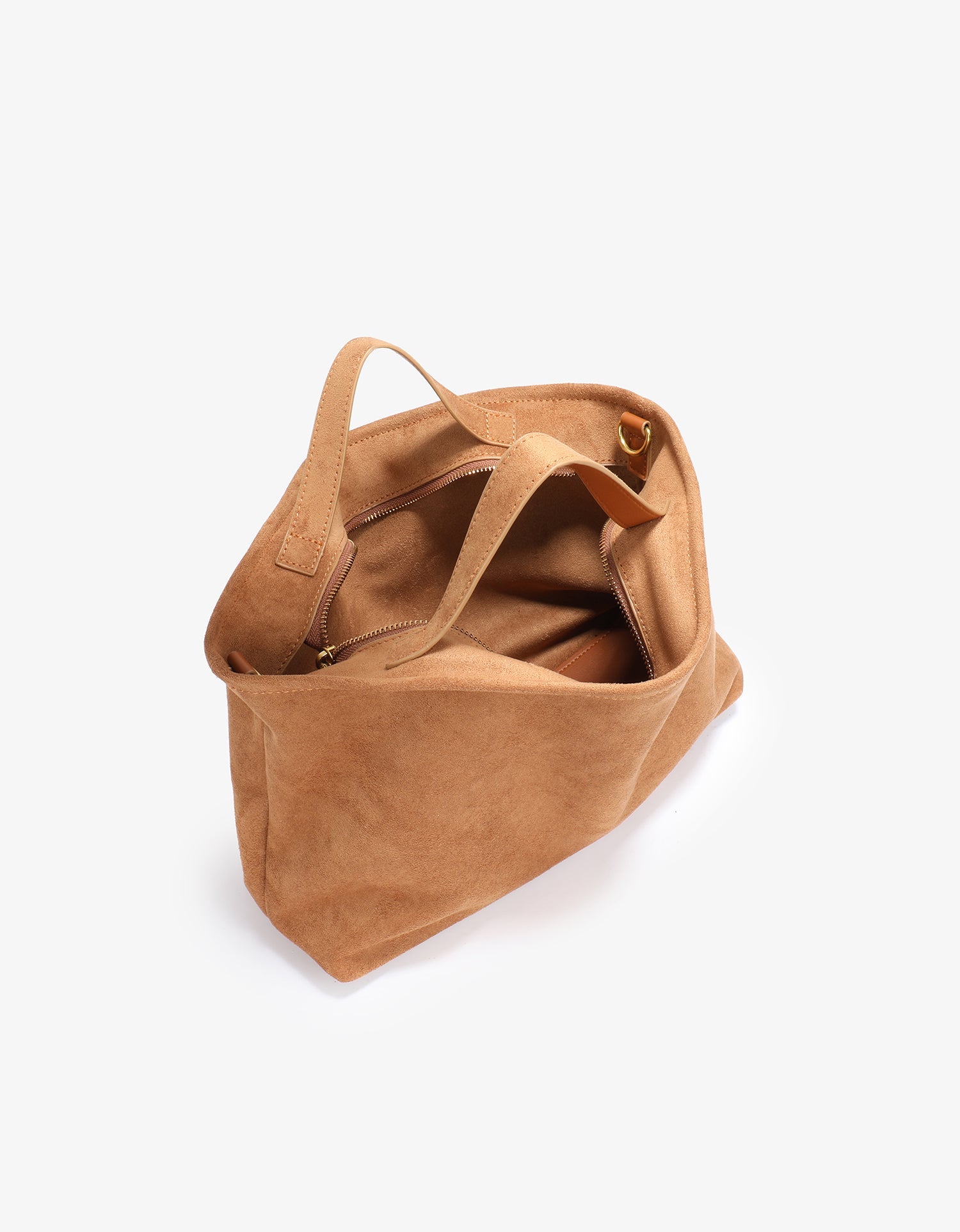WITT SATCHEL FAUX SUEDE CAMEL - REMI/REID