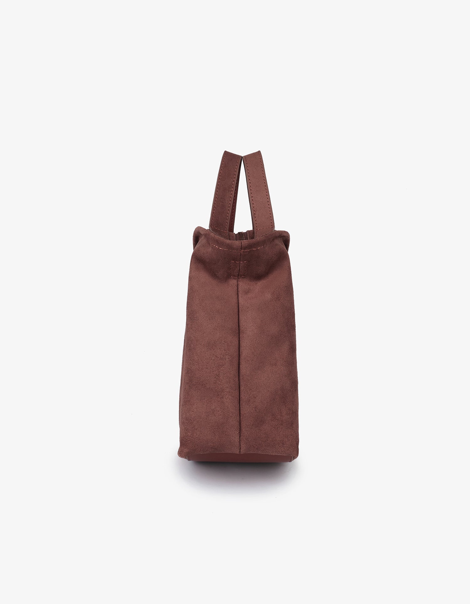 WITT SATCHEL FAUX SUEDE CHOCOLATE - REMI/REID