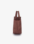 WITT SATCHEL FAUX SUEDE CHOCOLATE - REMI/REID