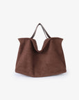WITT SATCHEL FAUX SUEDE CHOCOLATE - REMI/REID