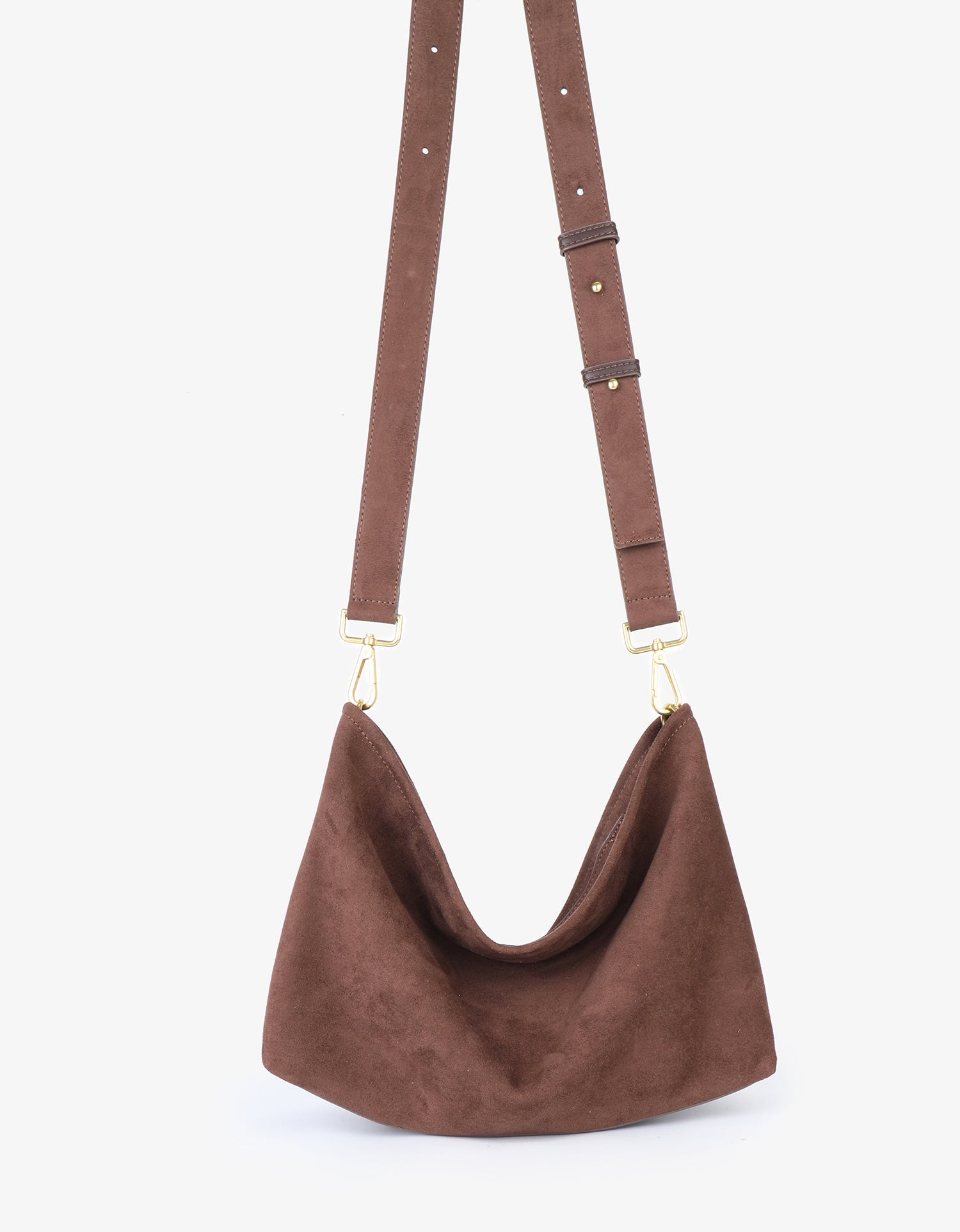 WITT SATCHEL FAUX SUEDE CHOCOLATE - REMI/REID