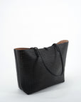 DEPARTURE TOTE PERFORATED SQUARE BLACK/NUDE