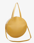 ALISON CIRCLE  TOTE MUSTARD/CREAM