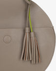 ALISON CIRCLE TOTE TAUPE/LIME