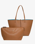 DEPARTURE TOTE CAMEL/TEAL