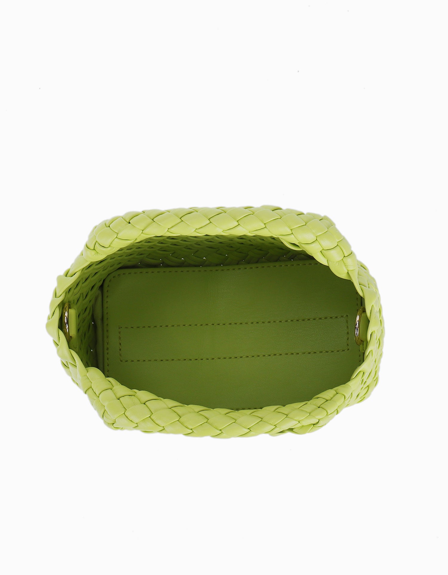 EVERLEIGH WOVEN MINI TOTE CHARTREUSE