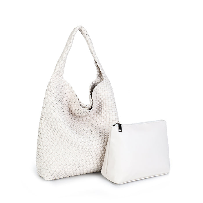 EVERLEIGH WOVEN SHOULDER WHITE