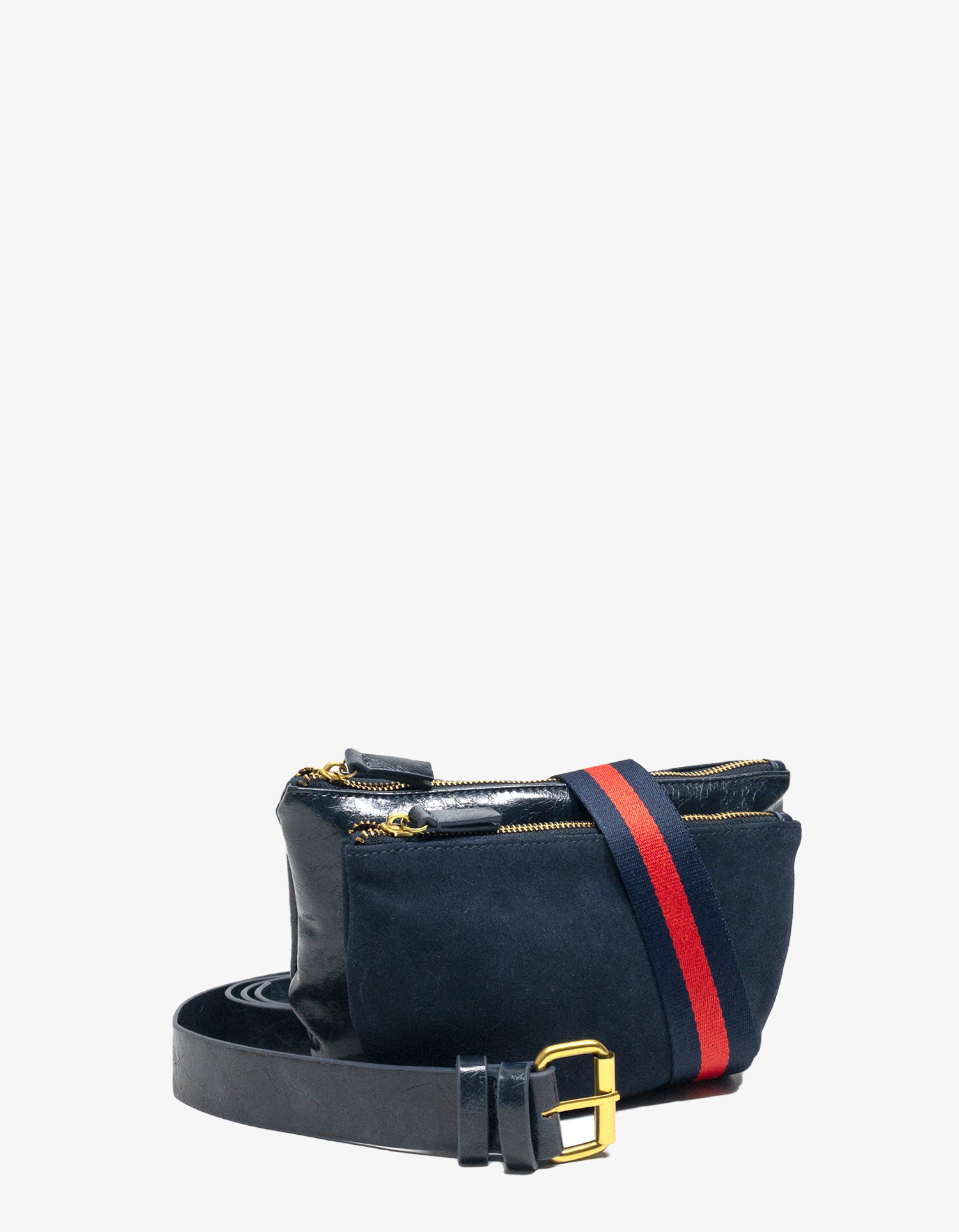 LEO CONVERTIBLE CROSSBODY SLING AND BELT BAG LARGE WAXED NAVY