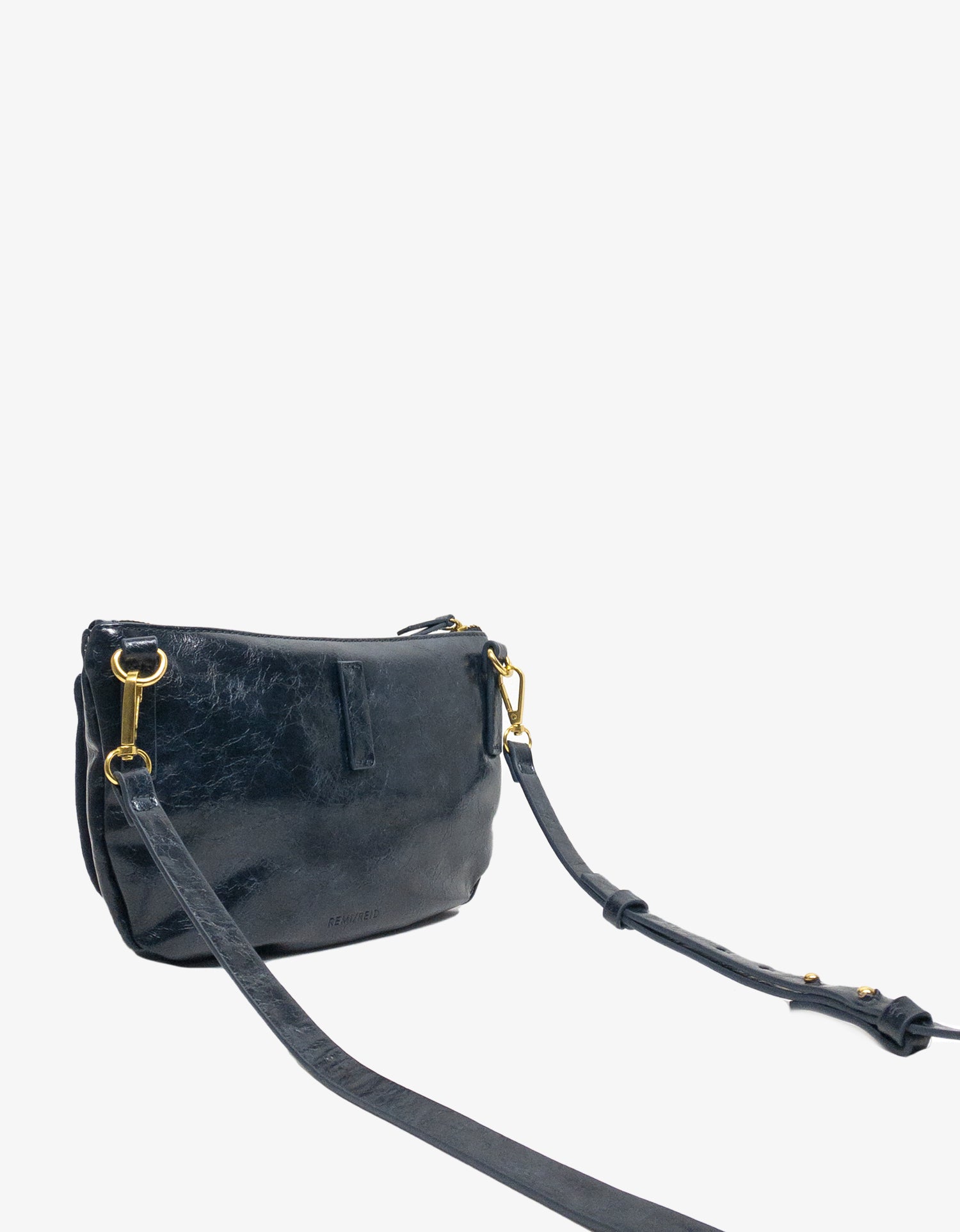 LEO CONVERTIBLE CROSSBODY SLING AND BELT BAG LARGE WAXED NAVY