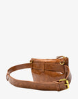 LEO CONVERTIBLE CROSSBODY SLING AND BELT BAG LARGE WAXED SIENNA