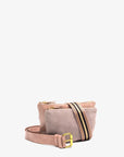 LEO CONVERTIBLE CROSSBODY SLING AND BELT BAG SMALL BALLET PINK