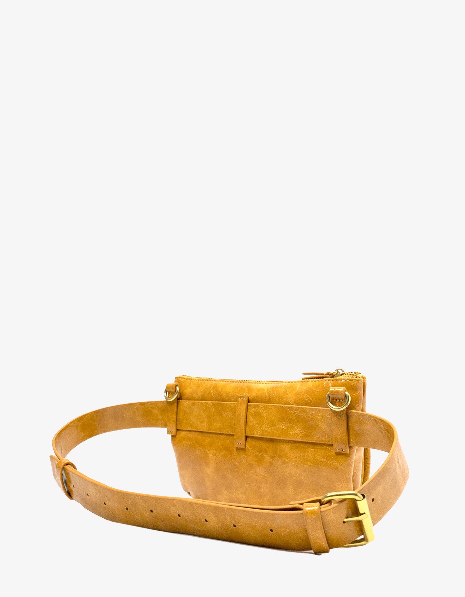 LEO CONVERTIBLE CROSSBODY SLING AND BELT BAG SMALL MARIGOLD