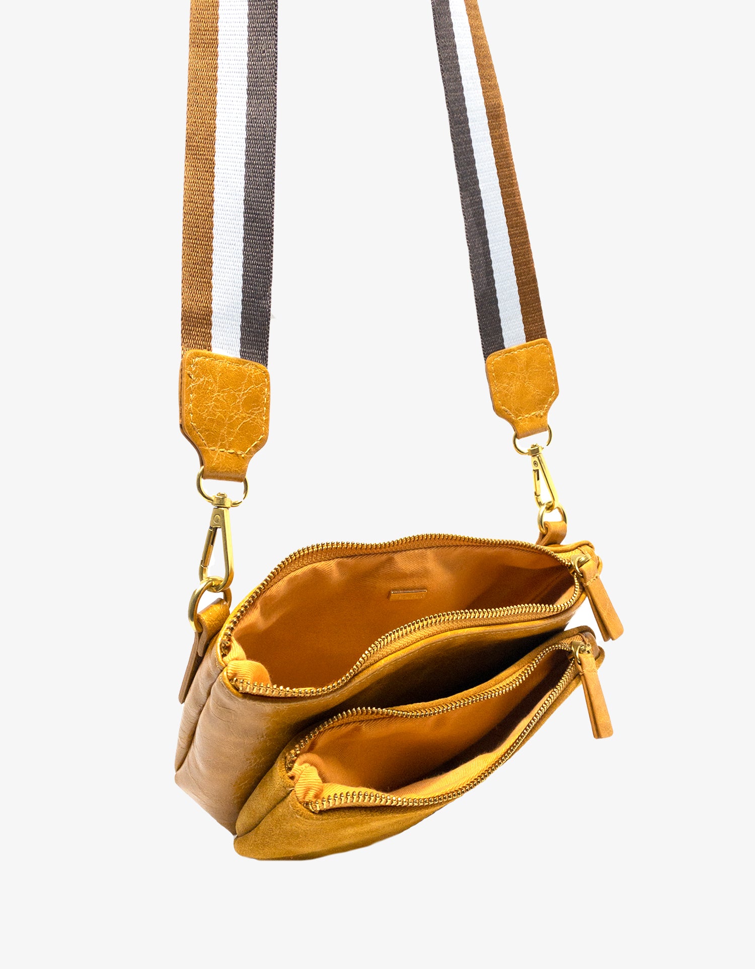LEO CONVERTIBLE CROSSBODY SLING AND BELT BAG SMALL MARIGOLD