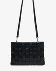 LINDY CLUTCH WOVEN LARGE BLACK