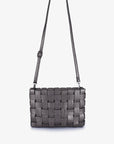 LINDY CLUTCH WOVEN LARGE ANTHRACITE