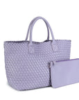 BELLO WOVEN TOTE LAVENDER