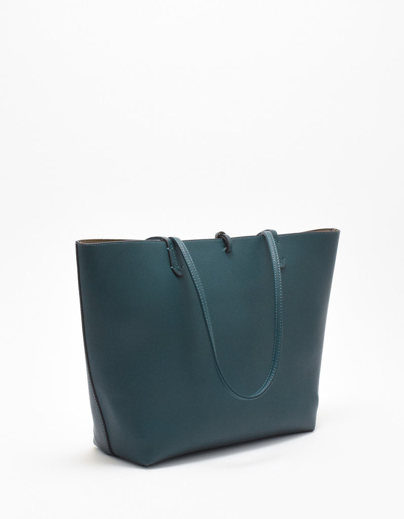 DEPARTURE TOTE TEAL/TAUPE