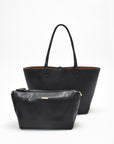 DEPARTURE TOTE BLACK/CHAMPAGNE