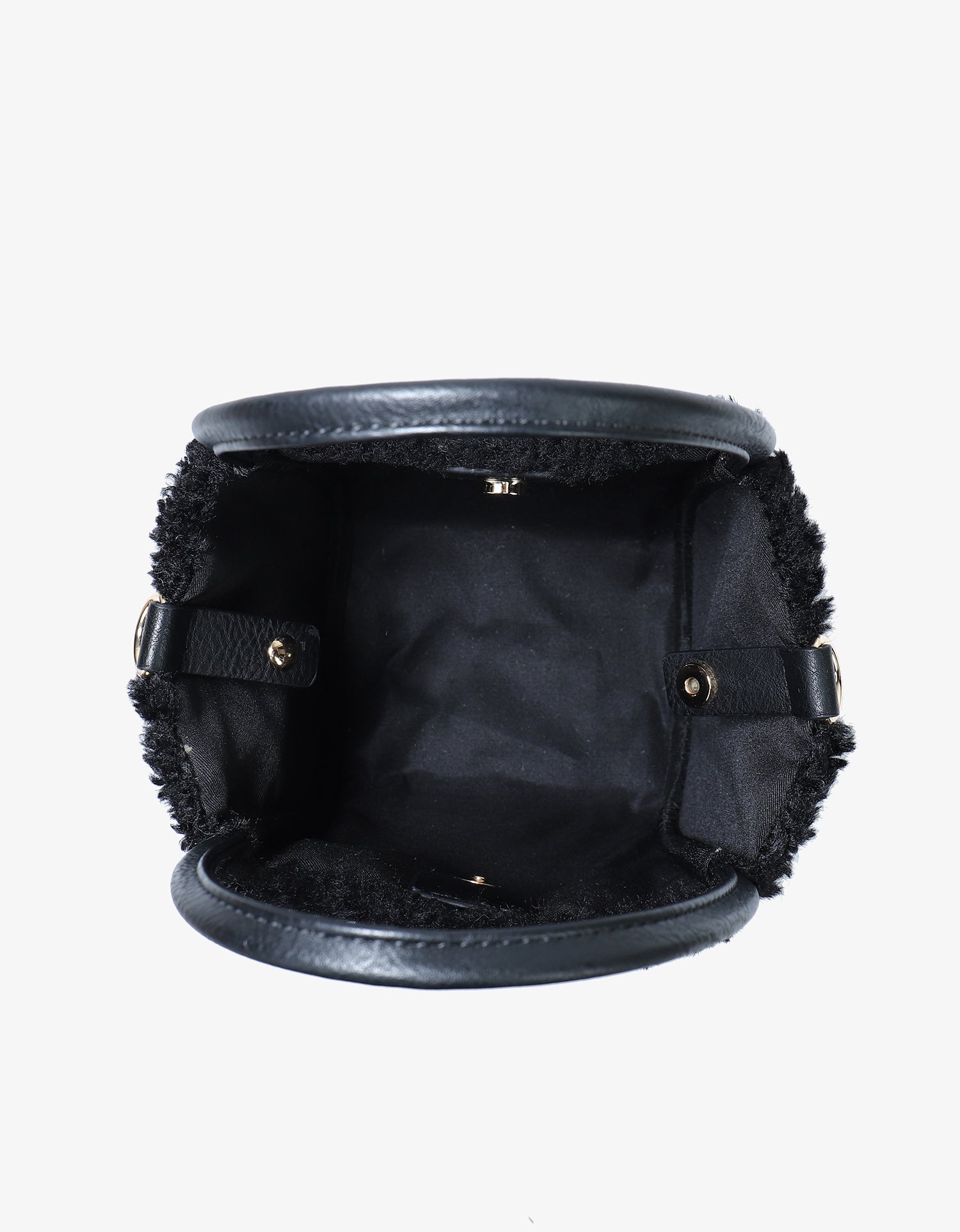 HOLLACE MINI TOTE SHEARLING BLACK - REMI/REID