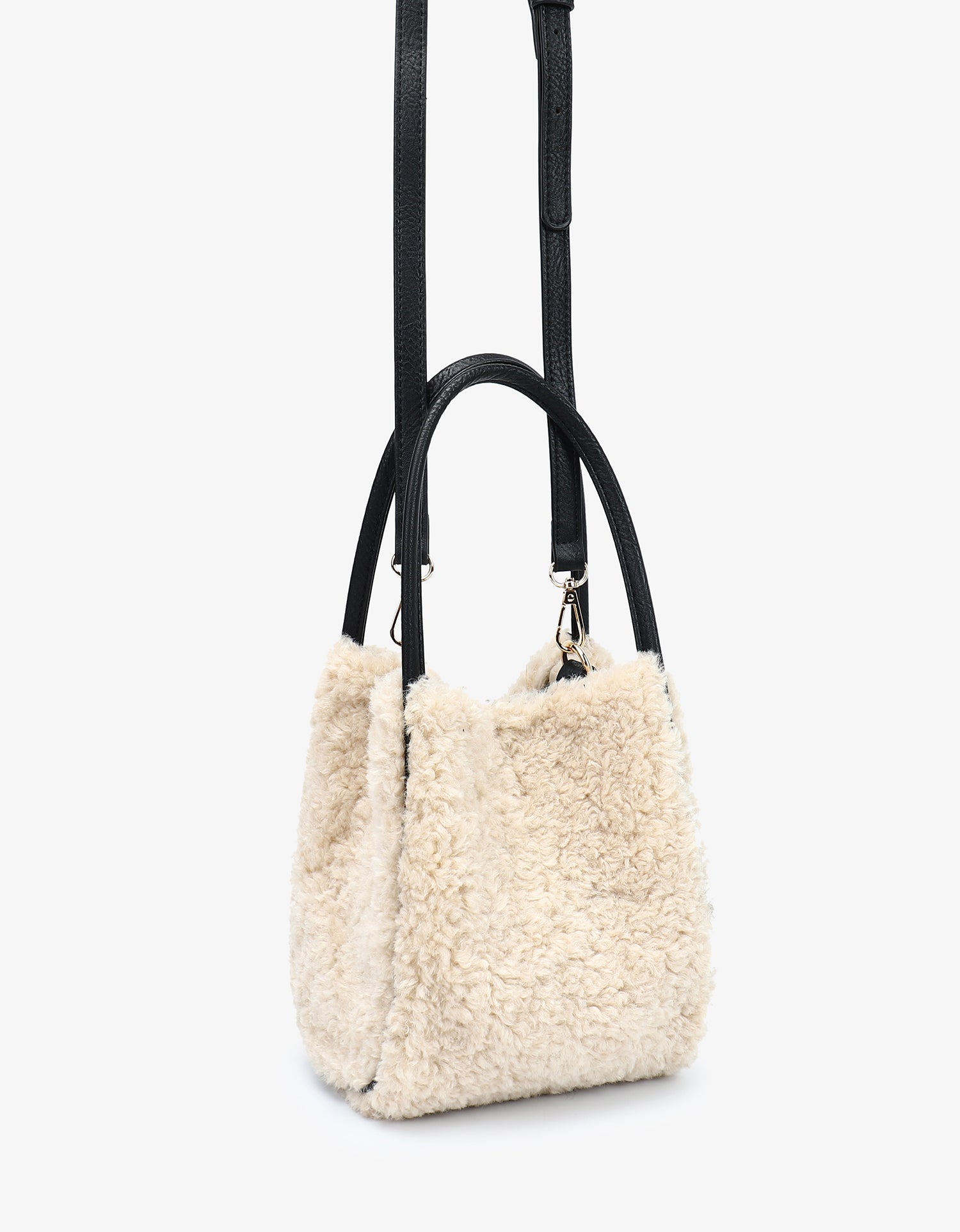 HOLLACE MINI TOTE SHEARLING CREAM - REMI/REID