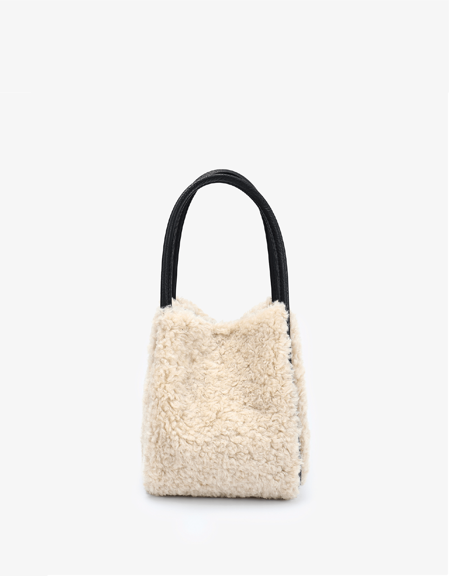 HOLLACE MINI TOTE SHEARLING CREAM - REMI/REID