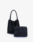 HOLLACE MINI TOTE WOVEN BLACK