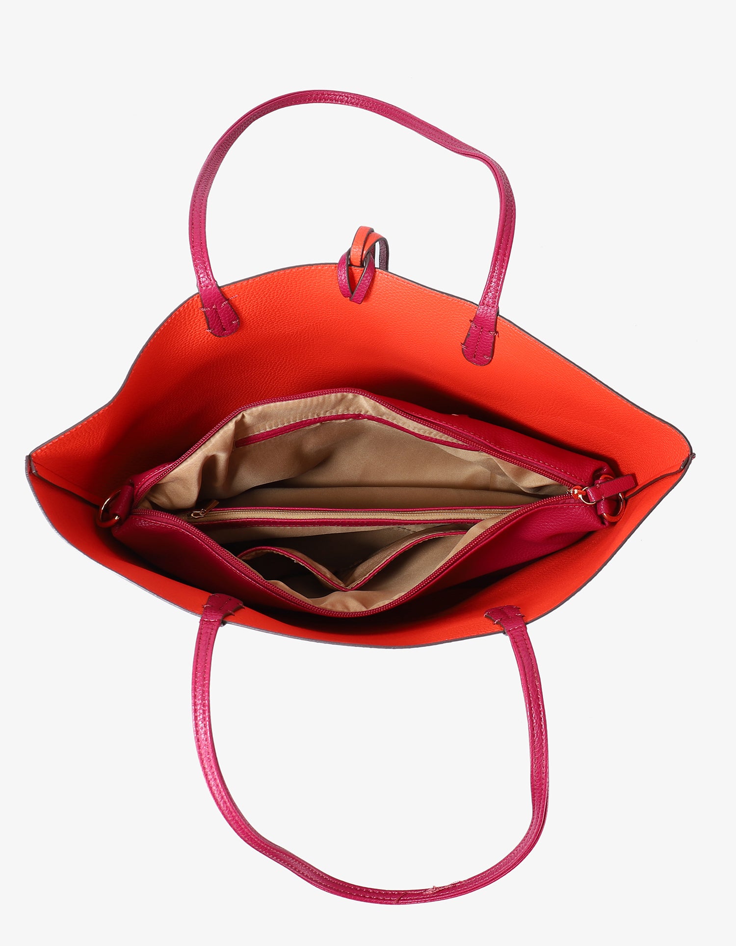 DEPARTURE TOTE MAGENTA/ORANGE