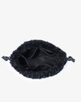 LOZEN MINI SCRUNCH FUR BLACK