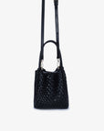 HOLLACE MINI TOTE WOVEN BLACK