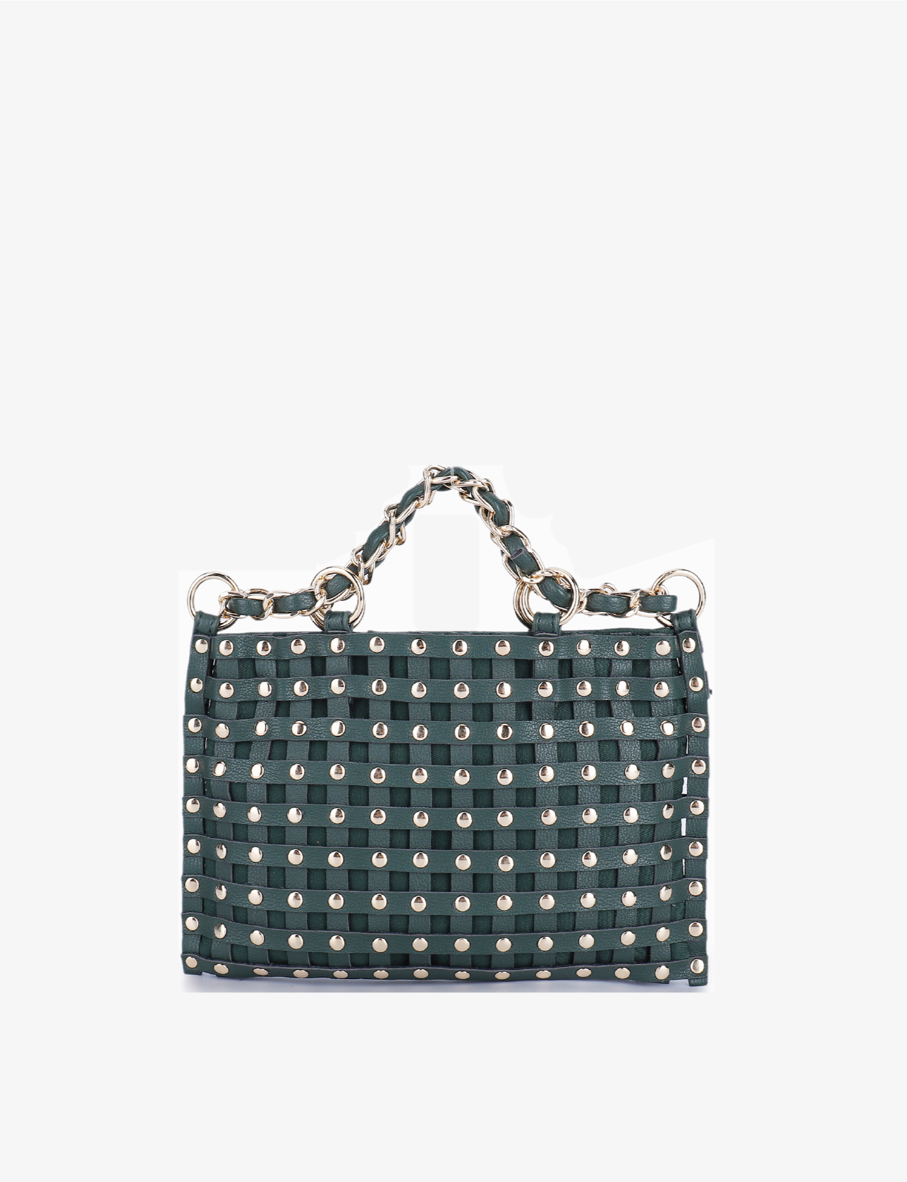 ZOYA STUDDED CROSSBODY EMERALD