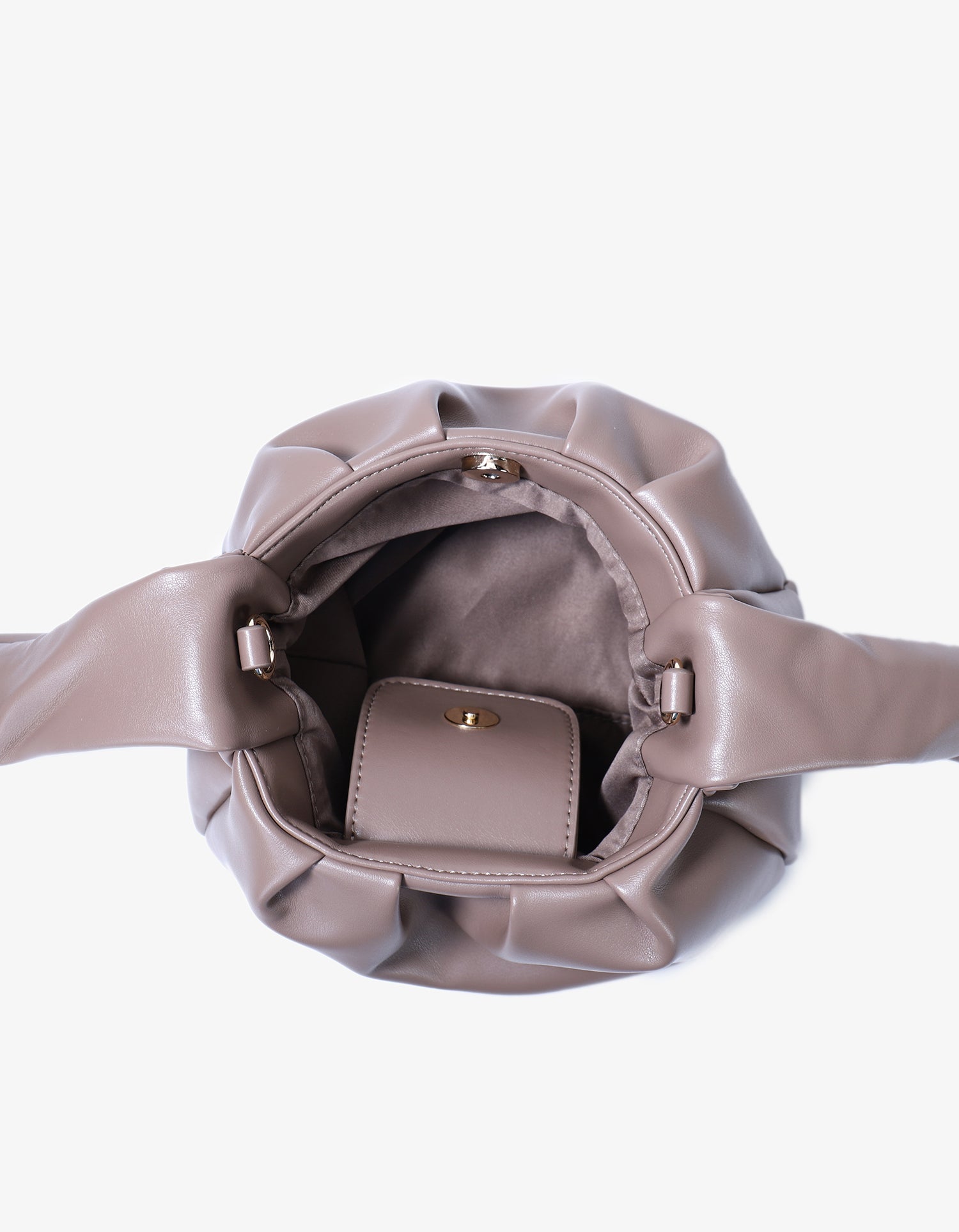 DARYL BOW TIE CROSSBODY TAUPE