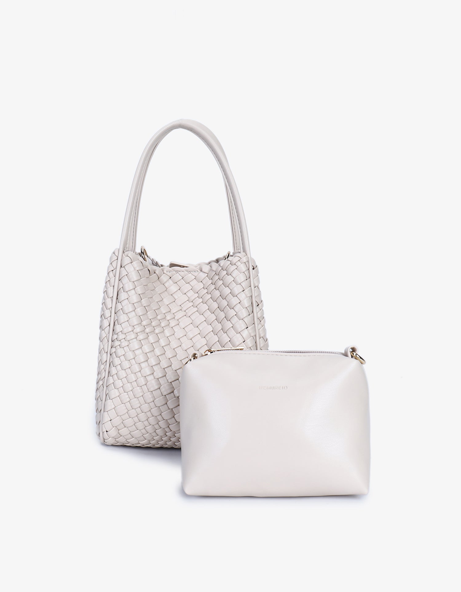 HOLLACE MINI TOTE WOVEN CREAM