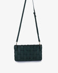 LINDY WOVEN CLUTCH SMALL EMERALD