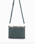 ZOYA STUDDED CROSSBODY EMERALD