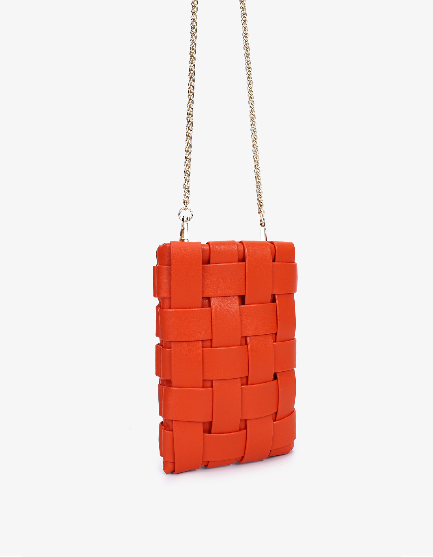 LINDY WOVEN CELLPHONE ORANGE