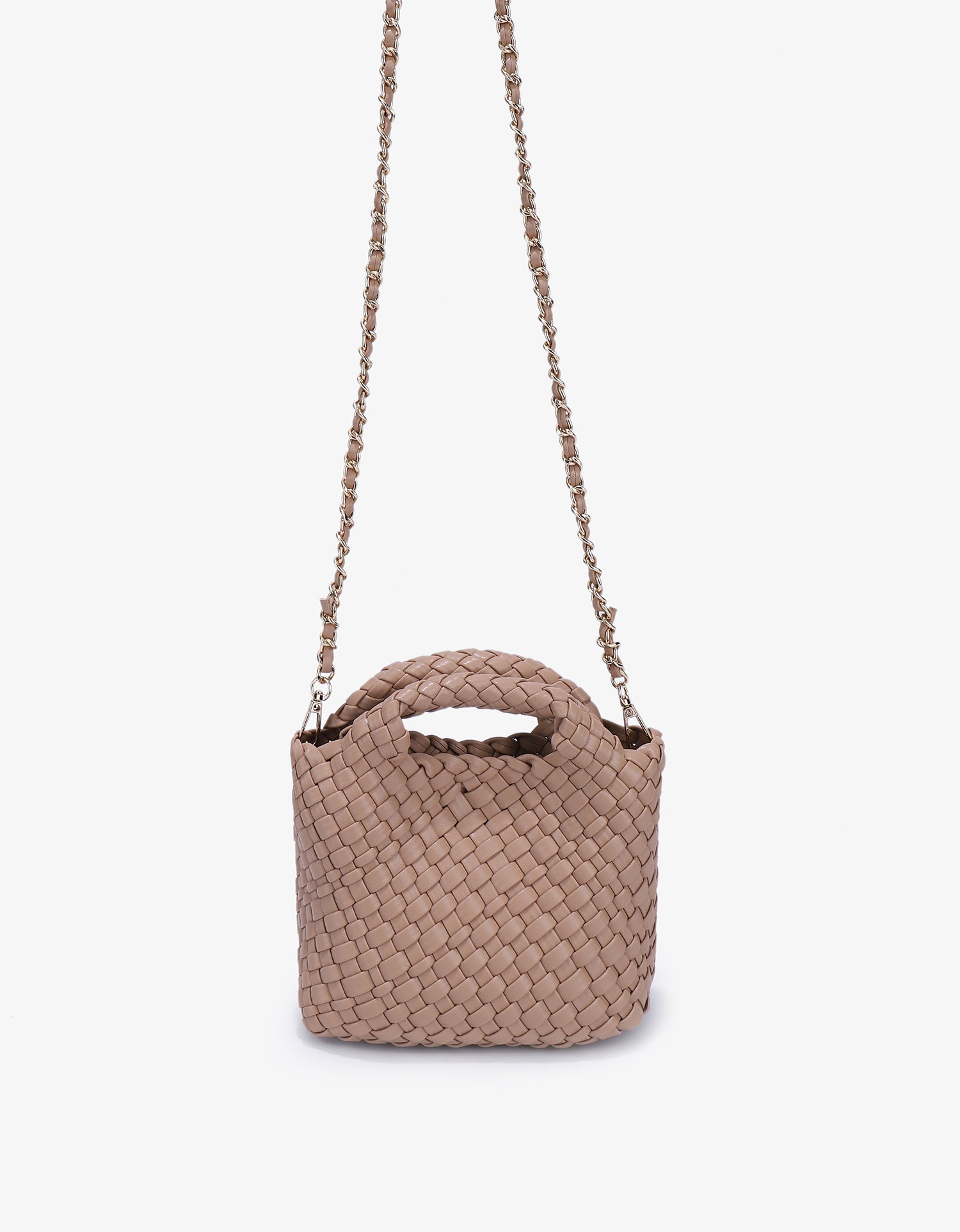 EVERLEIGH WOVEN MINI TOTE TAUPE